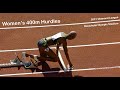 Women's 400m Hurdles.  Stockholm Olympic Stadium.  Diamond League.  July 4, 2021