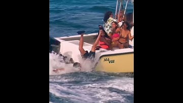 White Claws!Could’ve lost his hand or head on the propeller!