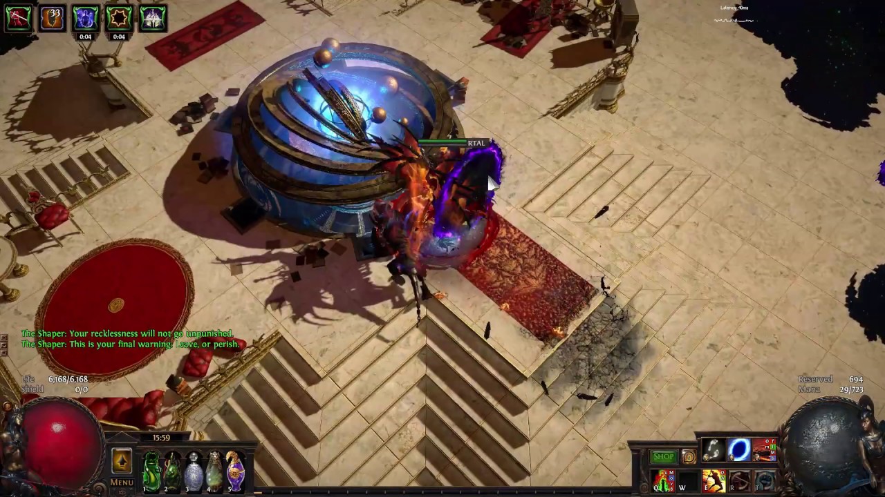 [3.7] 2H Crit Axe Cyclone Slayer shaper kill - YouTube