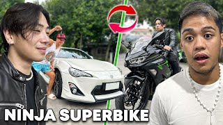 SWAPPING MY SPORTSCAR TO SUPERBIKE SA BG HOUSE (Muntik sumemplang)