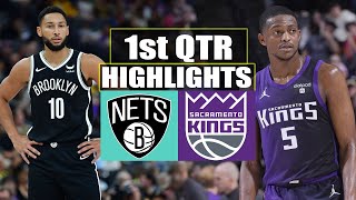 Brooklyn Nets vs Sacramento Kings 1st QTR GAME HIGHLIGHTS | April 7 | 2024 NBA Season