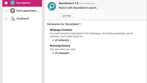 BoostSelect adware removal (Mac).