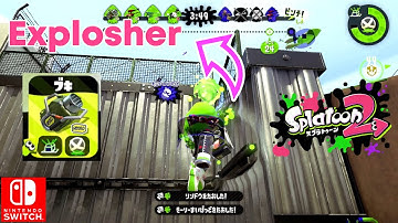 Splatoon 2 Rainmaker Custom Explosher Ranked Battle Nintendo Switch Gameplay