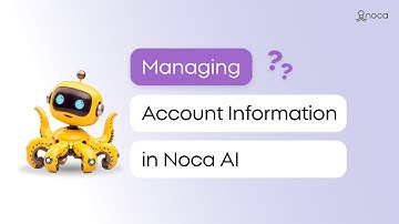 Managing Account Information in Noca AI