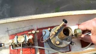 DEANS MARINE - NEW STEAM ENGINE & HULL - 1ST TEST RUN