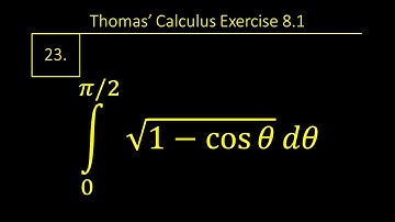 Exercise 8.1 Question 23 || Thomas Calculus 14th edition || Chapter 8