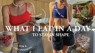 WHAT I EAT IN A DAY TO STAY IN SHAPE 2022 ( FULL DAY OF EATING)