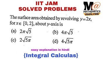 3. IIT JAM SOLVED QUESTION PAPER MATHEMATICS || INTEGRAL CALCULAS