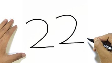 Bird drawing easy | How to Draw Bird from Numbers 22 Very Easy | Numbers Drawing 2024