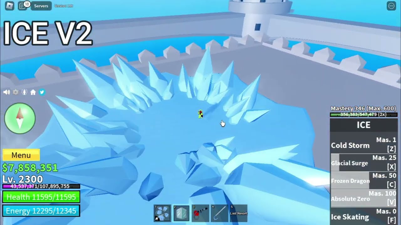 Ice Revamp Frozen ShowCase Blox Fruits 