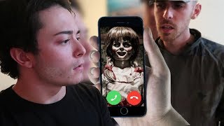 CALLING ANNABELLE DOLL ON FACETIME AT 3 AM! (SHE ATTACKS US) DO NOT FACETIME ANNABELLE *THIS IS WHY*