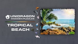 TROPICAL BEACH | Wooden Jigsaw Puzzle | Unidragon screenshot 1