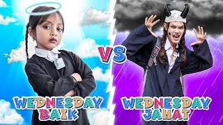 LEIKA WEDNESDAY BAIK VS TOMPEL WEDNESDAY NAKAL 😱 PARODI LEIKA VS TOMPEL BATTLE DANCE DANCING QUEEN