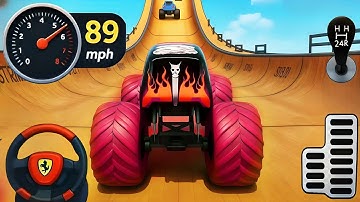 Monster Truck Mega Ramp Impossible Driver- Ultimate Car Stunts GT Racing - AndroidGameplay