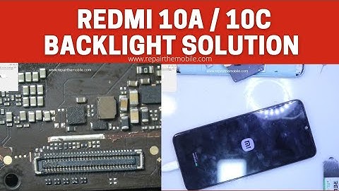 Redmi 10a / 10c No display repair | Backlight problem