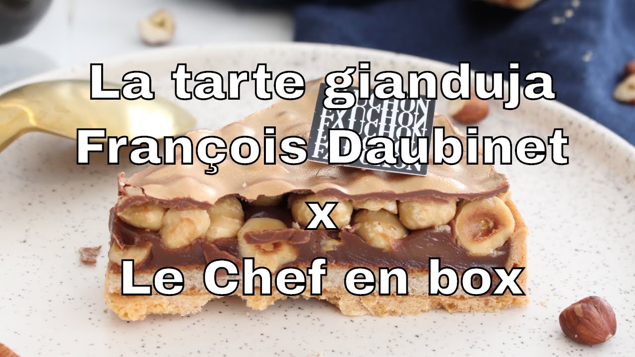 La recette de la tarte Gianduja Noisette de François Daubinet, chef  pâtissier chez Fauchon 