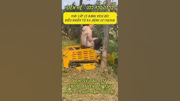 MÁY CẮT CỎ BÁNH XÍCH ĐÔI ĐIỀU KHIỂN TỪ XA ,CHẠY ĐỘNG CƠ YUCHAI TIÊU CHUẨN NHẬT BẢN#maycatco #shorts