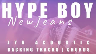 Video thumbnail of "HYPE BOY - NewJeans | Acoustic Karaoke | Chords"