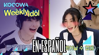 SKZ - Whisper Challenge / I.N y Hyunjin en Weekly Idol (Español Latino) | Dubstar Idols