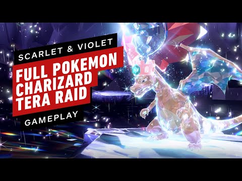Pokemon violet and scarlet - full charizard raid gameplay