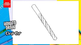 How to draw Drill Bit