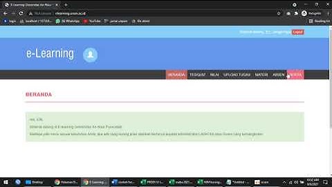 Panduan awal menggunakan ELENA - registrasi mahasiswa dan pengenalan menu dosen