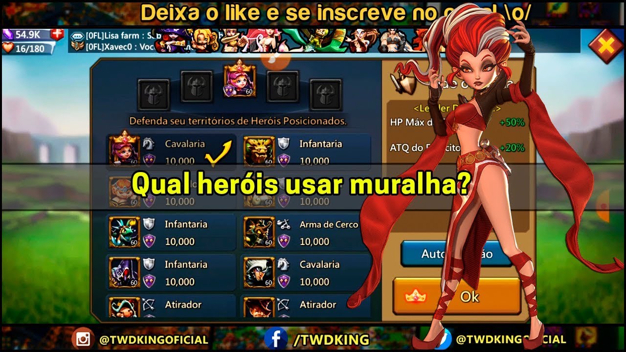 Formação para atacar a - O-J = OS Justiceiros Lords Mobile