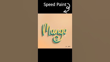 Making 3D Lettering in IBIS Paint X // D - ART #Shorts