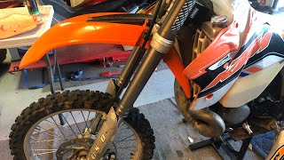 KTM leaky fork seal replacement