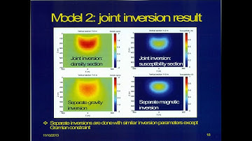 5- Gramian Constraints- Joint Inversion of Gravity Gradiometry & Magnetic Data- Alex Gribenko, 2013