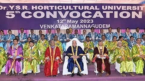 AP Governor Presided over 5th Convocation of Dr. YSR Horticultural University