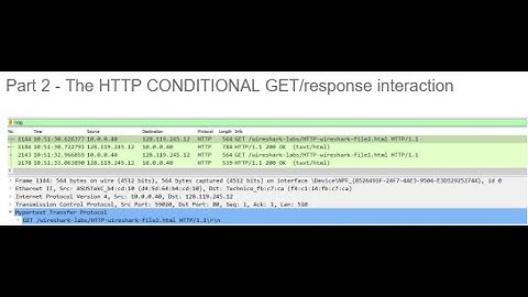 Part 2 - The HTTP CONDITIONAL GET/response interaction (HTTP lab (Wireshark)) | Computer Networking