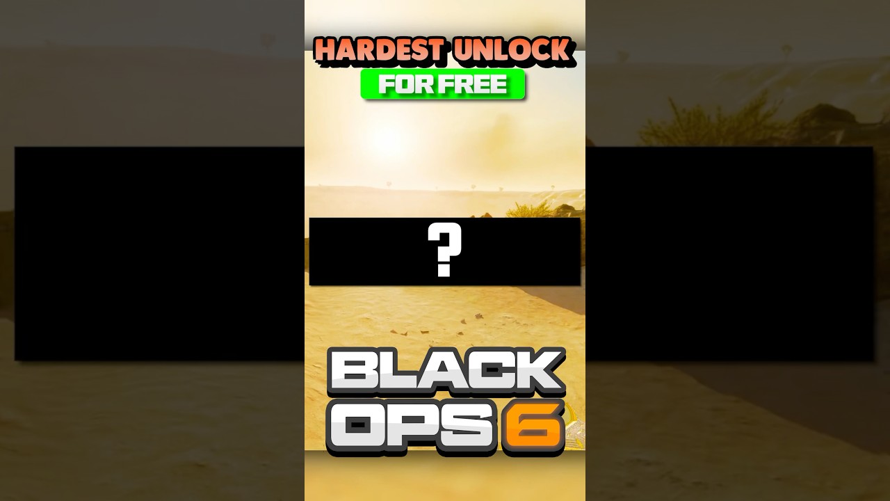 The HARDEST Thing to Unlock in BLACK OPS 6 (EASY)