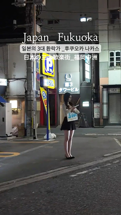 A spectacular night scene in Nakas, Fukuoka, one of Japan's top three entertainment districts