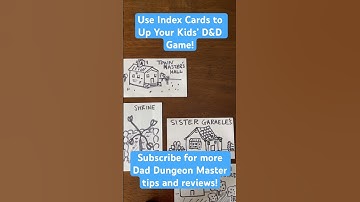 Take D&D to the NEXT LEVEL with Index Cards! #dnd #dungeonsanddragons #dungeonmaster #icrpg #ttrpgs