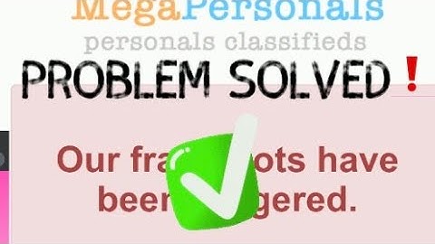 Megapersonals Fraud Bot Problem Solved❗️How To Make Another Megapersonal Account