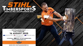 STIHL TIMBERSPORTS® BeNeLux Pro Championship 2025 – livestream