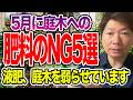 【危険】5月の肥料、これやると庭木が一気に弱ります