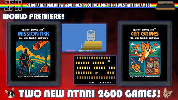 WORLD PREMIERE of Mission ARK for 2600 plus Cat Games (2600)!