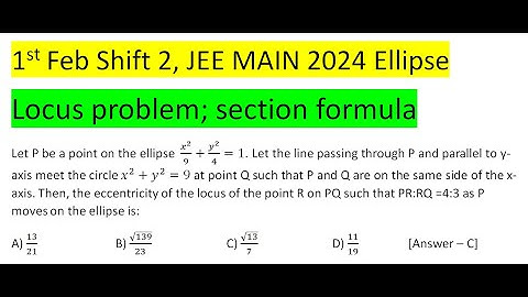 Let P be a point on the ellipse  x^2/9+y^2/4=1. Let the line passing through P and parallel to y-axi