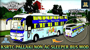 🤩🔥New KSRTC PALLAKKI Non AC Sleeper Bus Mod for BUSSID v3.7.1 | Bussid New Bus Mod