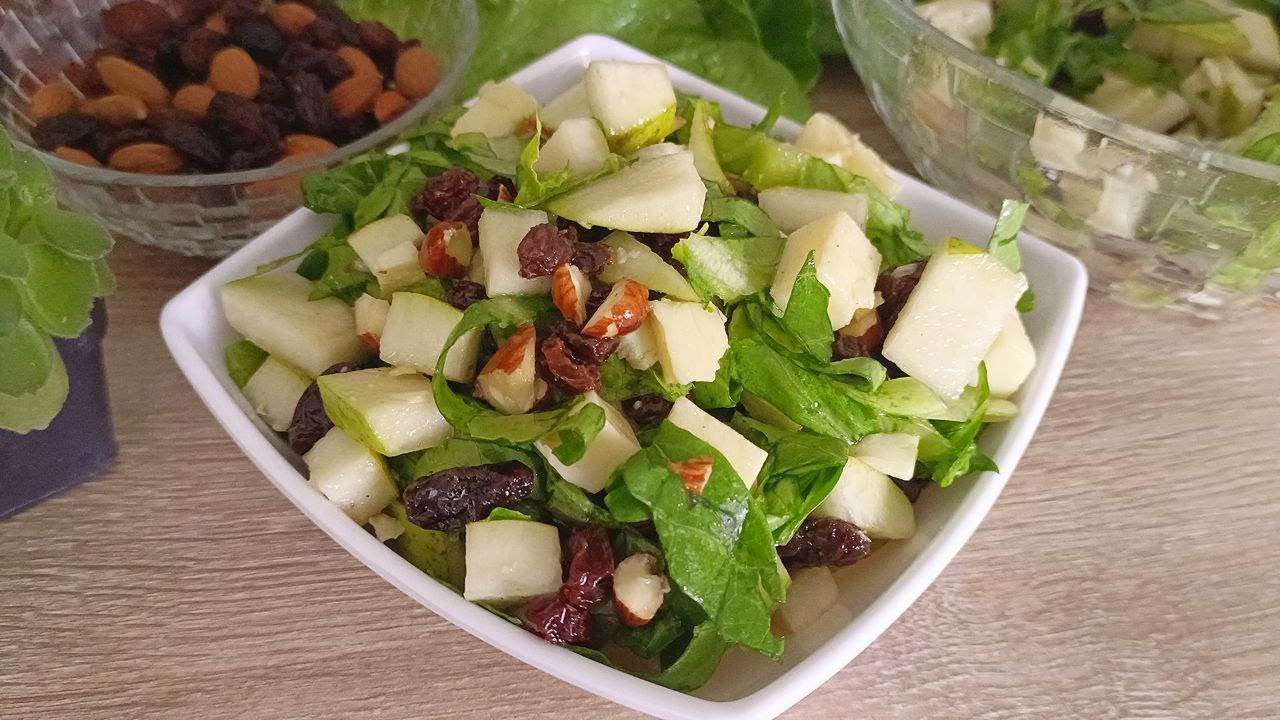 🥬🍐 Saludable, deliciosa, económica y fácil ensalada de lechuga y pera. 🤤💥