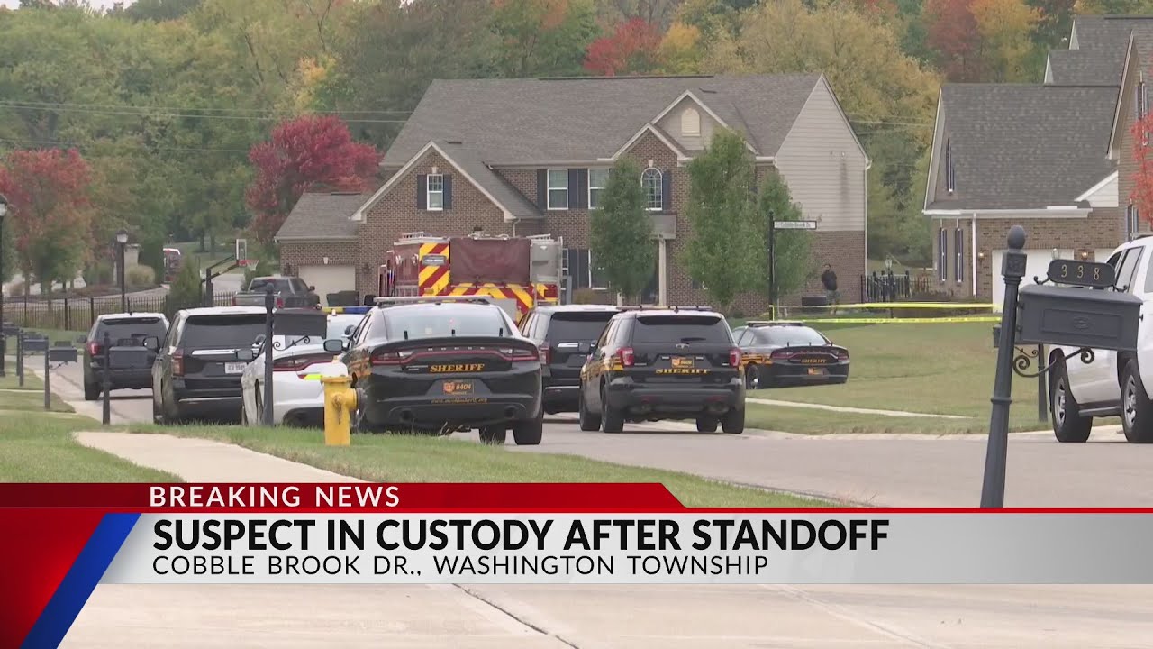Suspect in custody after Washington Township standoff - YouTube