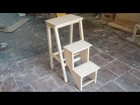 Video How To Make The Wooden Folding Ladder Chair | Cách Làm... - youtube