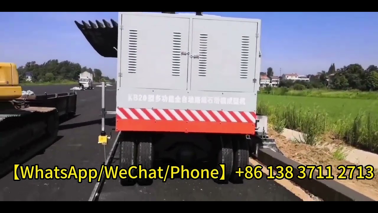 concrete curb and gutter machine