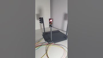 Preview G-Scale Model Railway Traffic Light Project (FreeCAD and Raspberry pi Pico) #Shorts