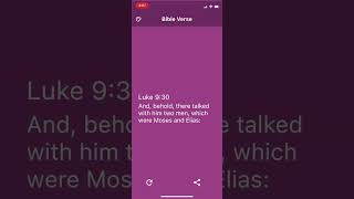 Short demo of the new bible verse app. screenshot 1