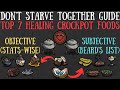 The Top 7 Crockpot Healing Foods! Beard&#39;s Picks Too! - Don&#39;t Starve Together Guide