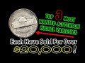 Top 3 Most Wanted Jefferson Nickel Varieties - Each Has Sold For Over $20,000++