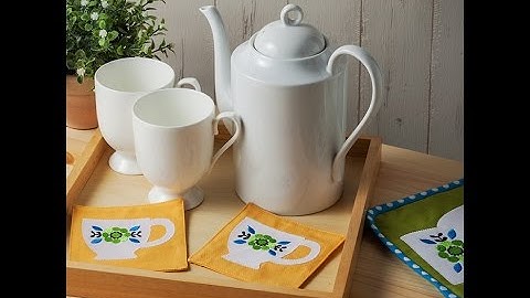 Canvas Project : Appliqué Embroidered Coaster